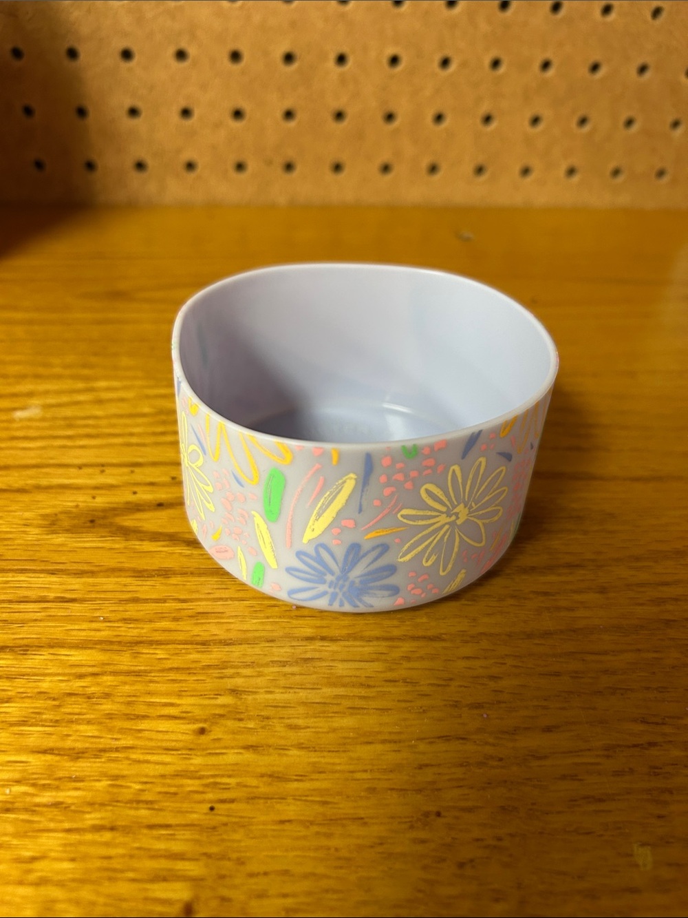 Floral Pattern Rubber Water Bottle Bottom Protector 8.5CM